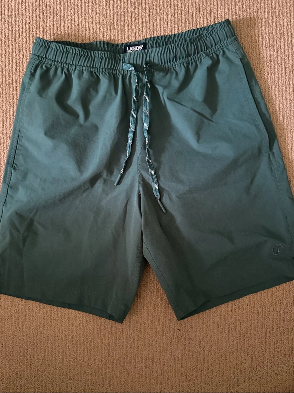 Lands' End Men's Forest Green Swim Trunks
